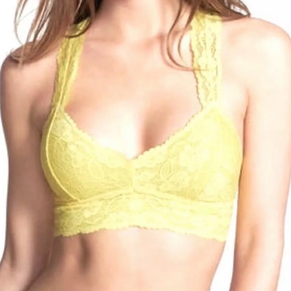 COPY - NWT FREE PEOPLE Galloon Lace Razorback Bra…